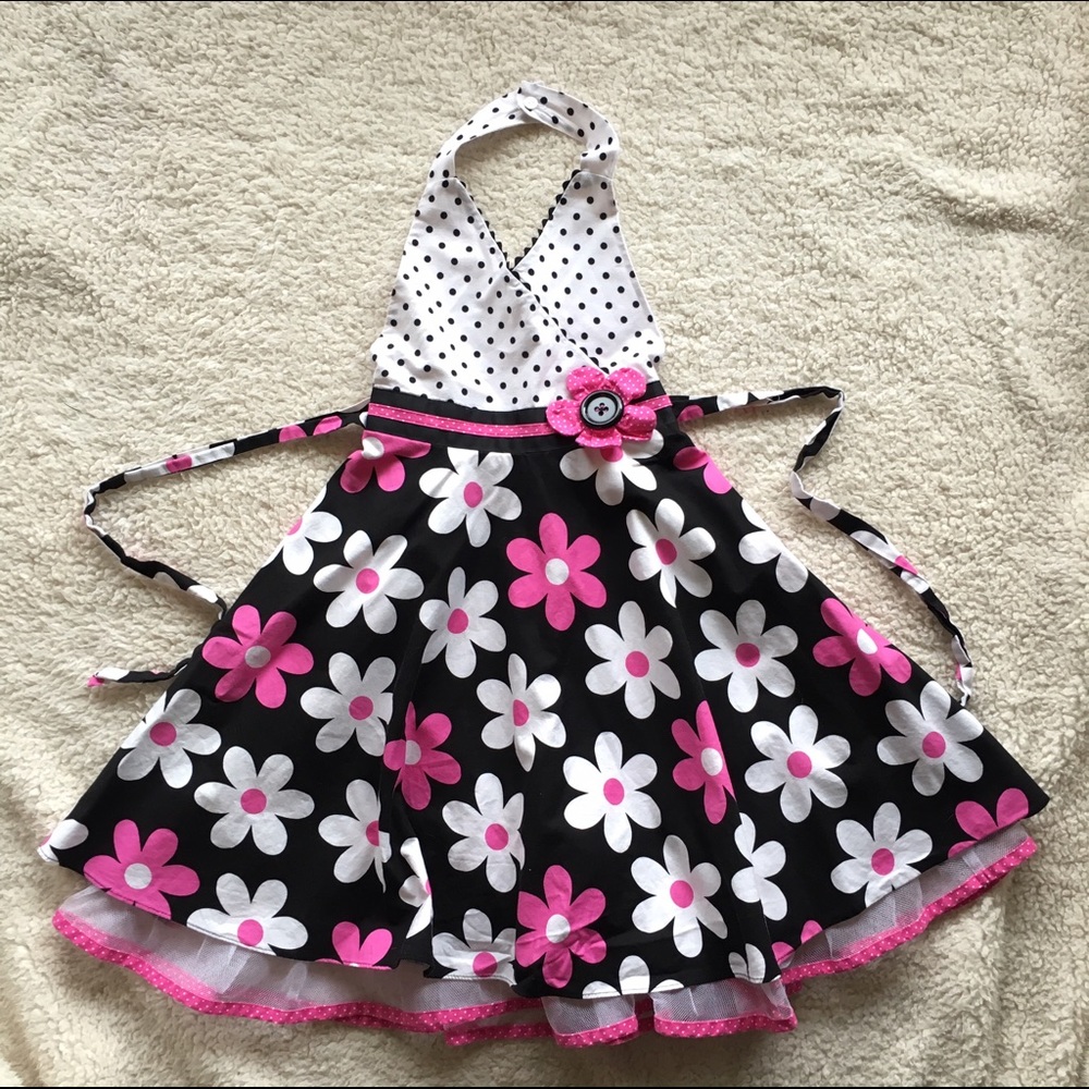 Girls, sz 6, Rare Editions Halter Dress